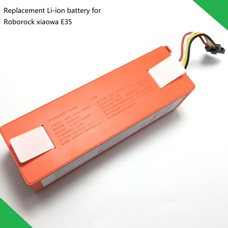 Originalt udskiftningsbatteri til xiaomi roborock støvsuger xiaowa  e35 tilbehørsdele