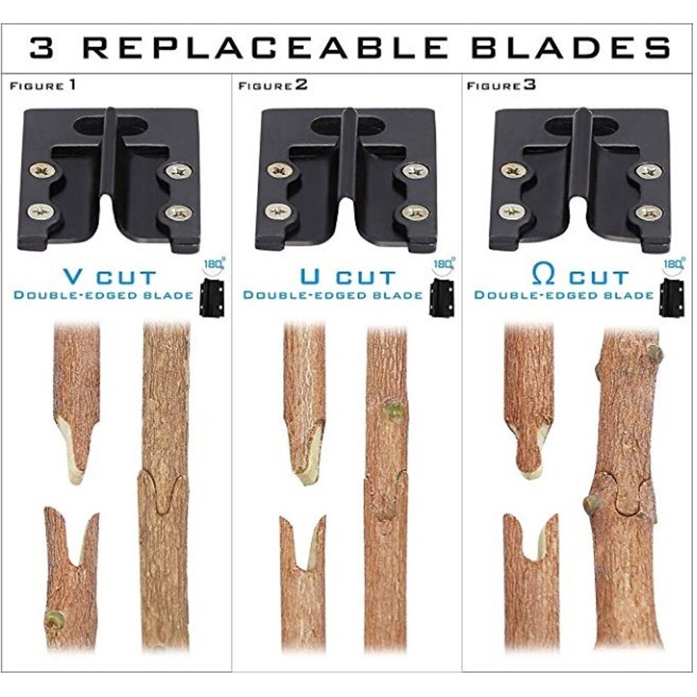 Outils de bonsaï pour arbres fruitiers, sécateur de jardin , Kit d'outils de coupe, de greffage de jardin domestique