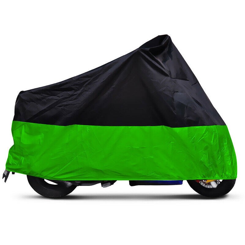 XL Green Waterproof Motorcycle Cover For Kawasaki KLX KX KL 125 140 250 300 450 ...