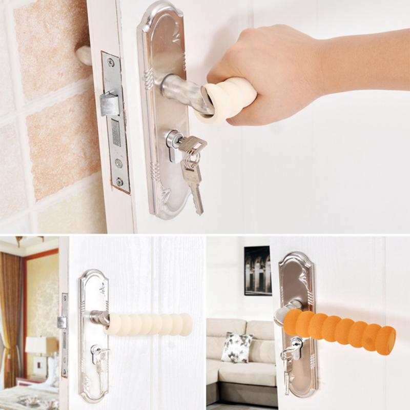 1Pcs Anti-Collision Knop Voor Kinderkamer Tegen Kneuzingen Spiraal Baby Kinderen Veiligheid Deurklink Beschermhoes