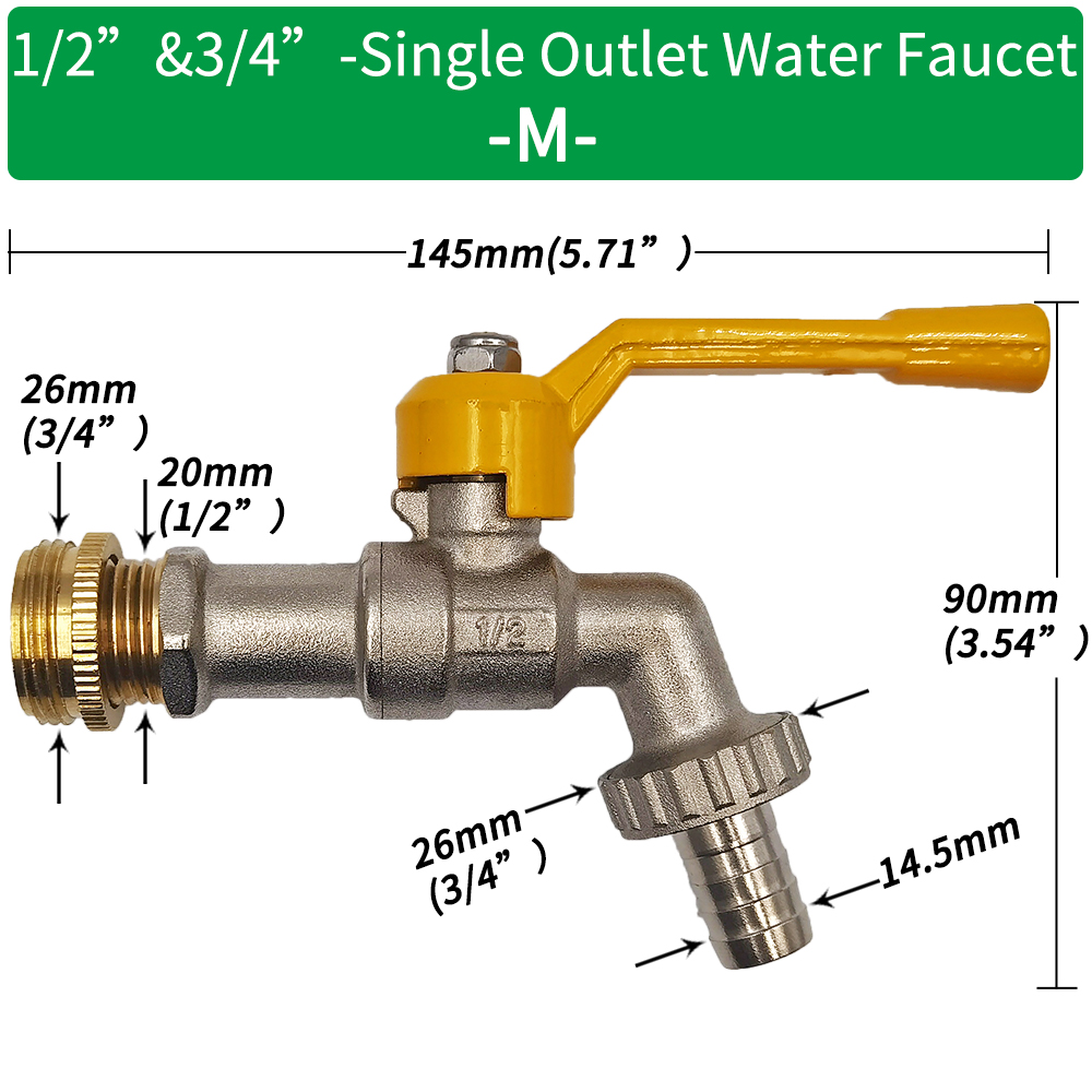 Adattatore per rubinetto per tubo da giardino 1/2 '' IBC Connettore per serbatoio dell'acqua Irrigazione a 2 gareggiare a 1 attraverso Giunto per rubinetto in ottone Raccordo di ricambio Valvola a sfera: Colore rosa