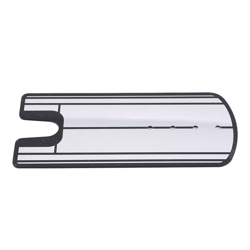 Golf swing recht oefenen golf putting spiegel uitlijning trainingshulpmiddel swingtrainer ooglijn golfaccessoires 30.5 x 14.5cm: Zwart