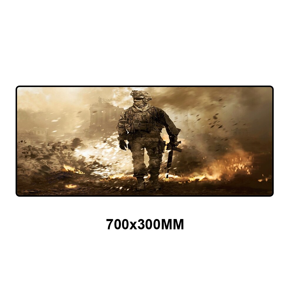 Gaming Mouse Pad Notebook Computer Mousepad Large XL Rubber Desk Keyboard Mouse Pads Mat Gamer Office Tablet for Call of Duty 3: SMZH-001