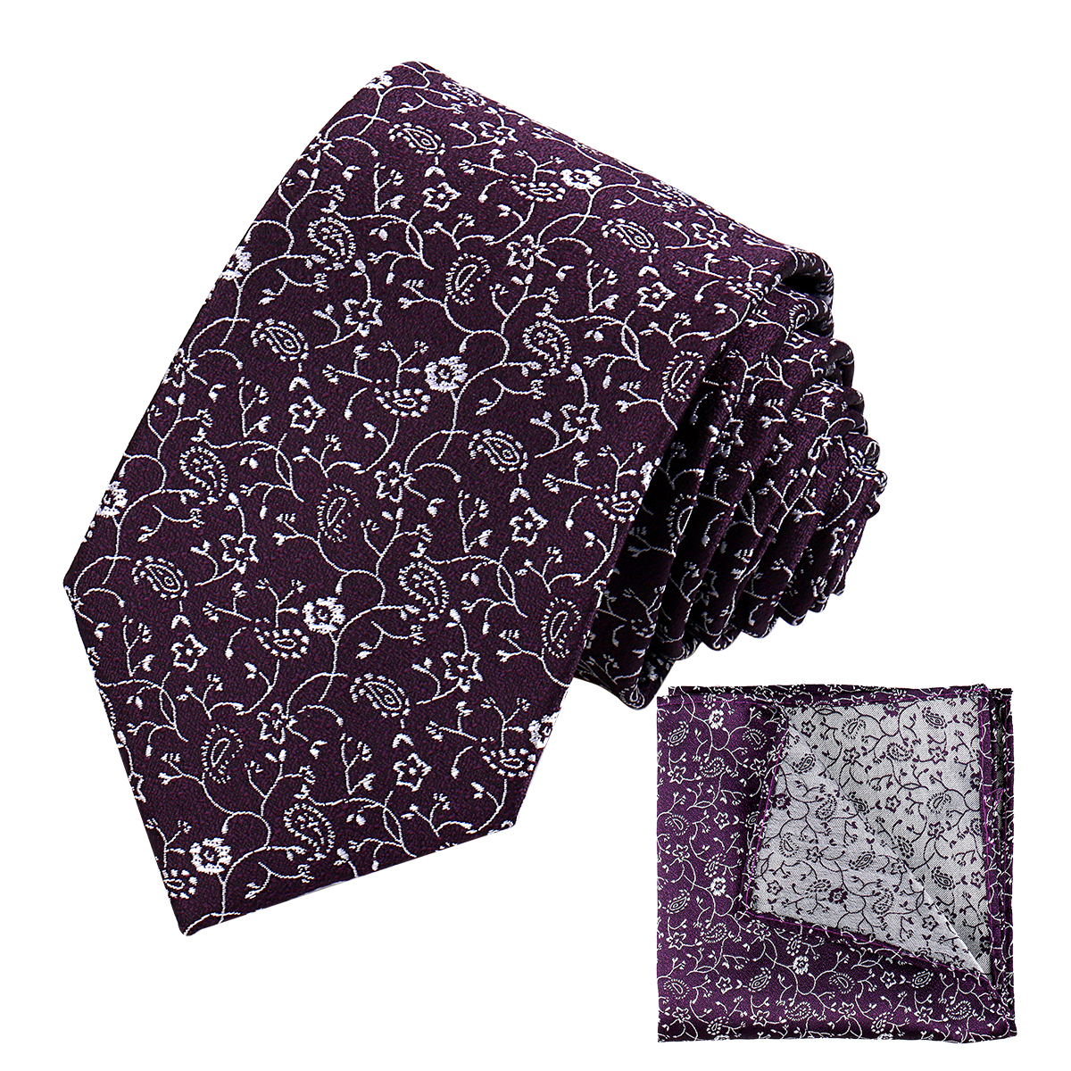 Corbata cuadrada de bolsillo para hombre, conjunto de negocios, corbata, pañuelo, tejido Jacquard, Floral, Paisley, para padrino de boda: YELLOW