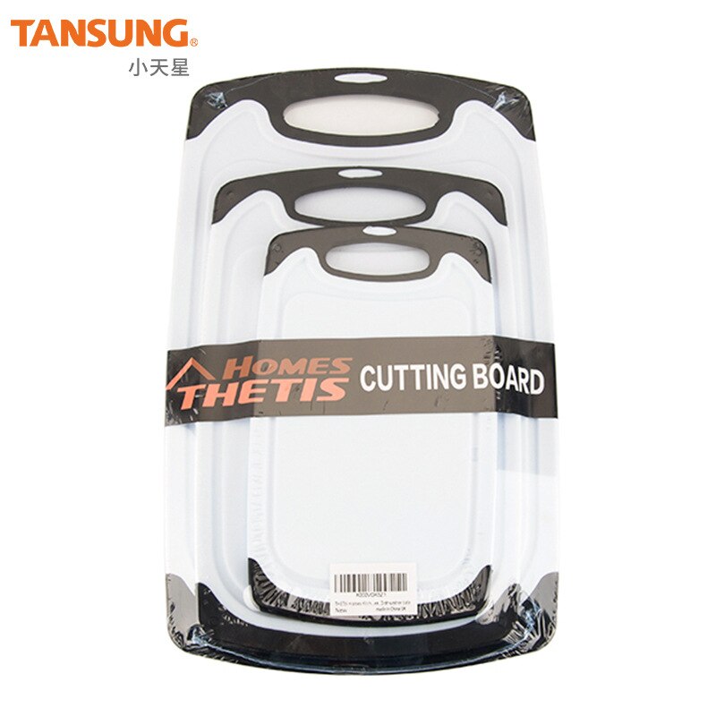 3pcs pp plastic cutting board non-slip cutting board three-piece kitchen wall-mounted cutting boar