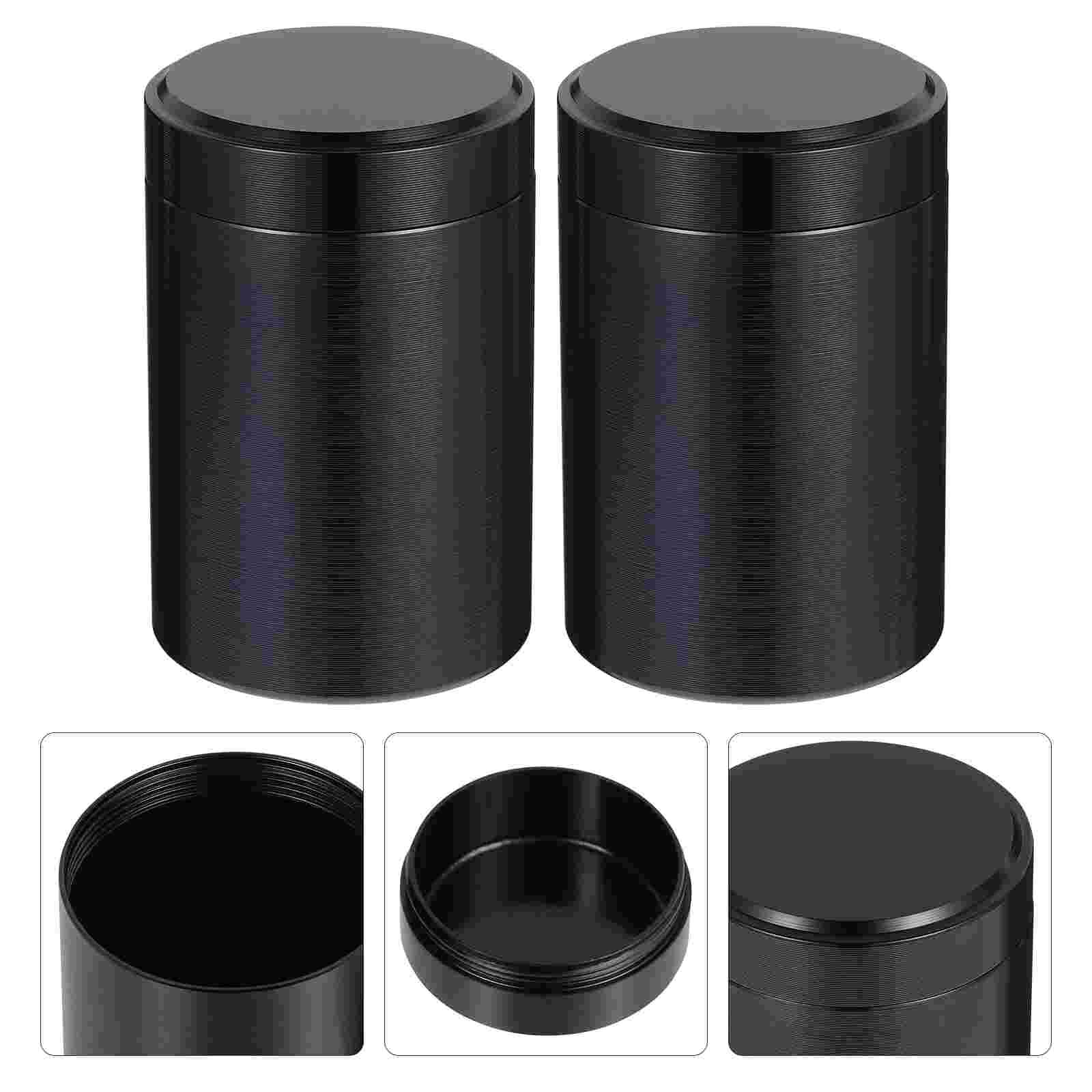 2pcs Tea Jar Portable Sealed Tea Cans Sealing Tea Jar Portable Tea Jar for Families Friends Co-worker Lover