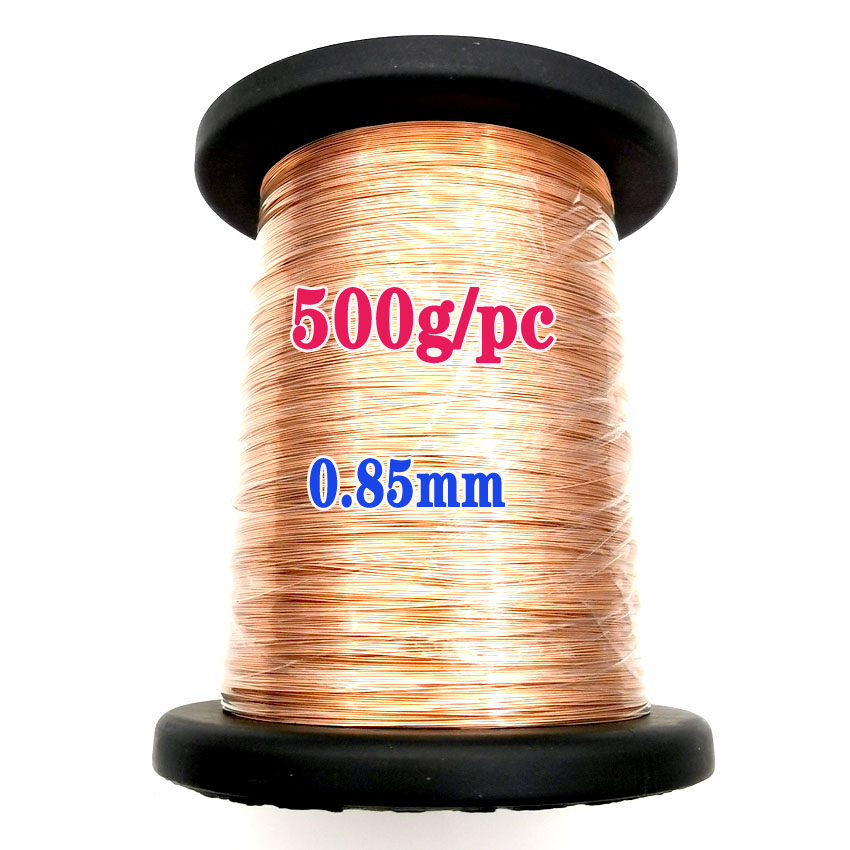 500 g/sztuka 0.21 0.23 0.25 0.29 0.33 0.35 0.37 0.4 0.45 0.5 0.6 0.7 0.8 0.85mm drut emaliowany przewód miedziany zwijany drut magnetyczny DIY: 0.85