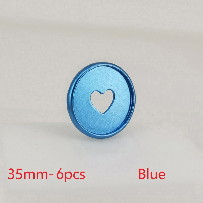 Stücke 35mm gefrostet Pilz See Bindemittel Scheiben Kunststoff Bindung Ringe Notizbuch Bindemittel Ringe Pilz Scheiben Büro Bindung Liefert: Blau-6Stck