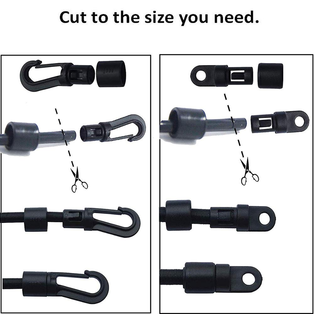 pack of 3 — Gunwale/Deck Mount Retractable Rod Tie-Down, Fishing Stretch Rod Tamer Straps Pole Holder Deck Mount Connector, Lash