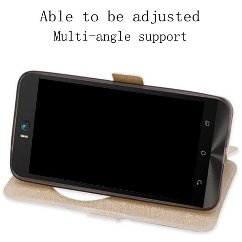 Cubierta de ventana abierta para ASUS ZenFone Selfie Funda de cuero fundas de teléfono piel para ASUS ZD551KL Z00UD flip shell back cubierta