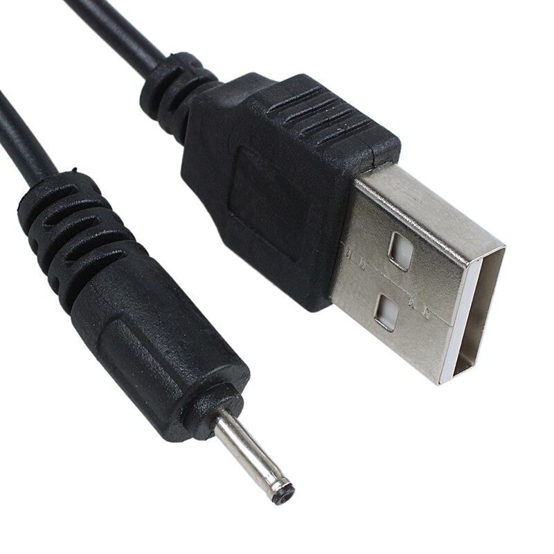 black DC 2mm USB charging cable 50 cm for Nokia N78 N73 N82