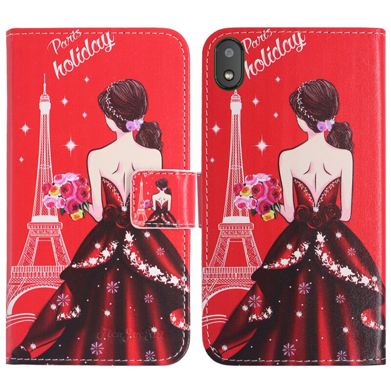 TienJueShi livre Style rabat Protection en cuir couverture coque de téléphone pour Gigaset GS110 6.1 pouces pochette coque portefeuille Etui peau