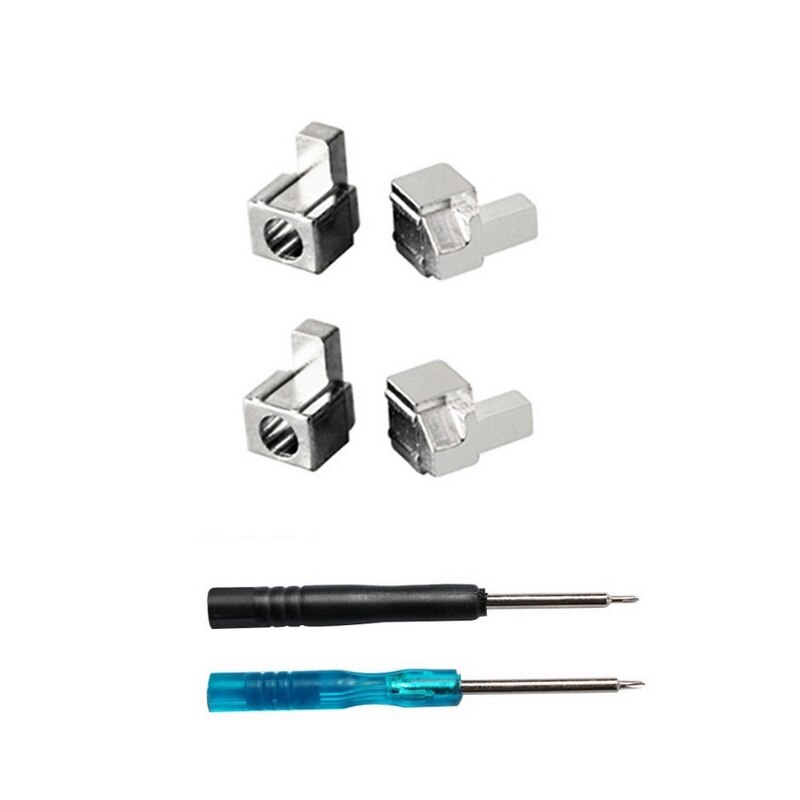 Boutons de boucles de verrouillage en métal de remplacement pour interrupteur de rechange NS JoyCon pièces de réparation avec tournevis Kit d'outils
