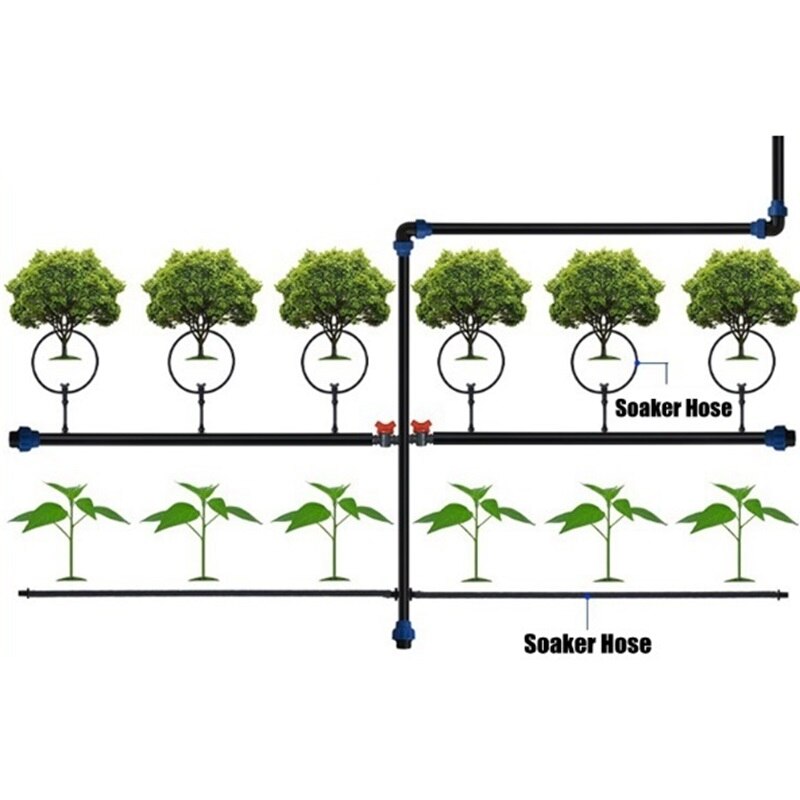 12/16mm Soaker Hose Micro Drip Irrigation Agriculture Greenhouse Garden Orchard Fruit Tree Water Saving Microporous Seepage Pipe