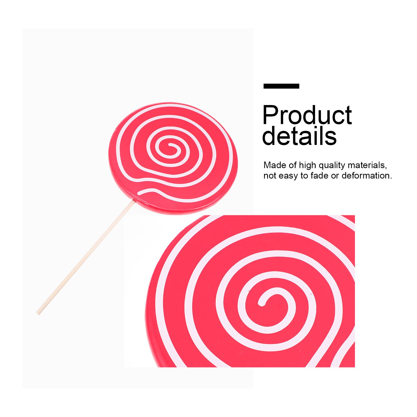 2pcs Realistic Simulation Lollipop Props Photo Props Lollipop Scene Adornments