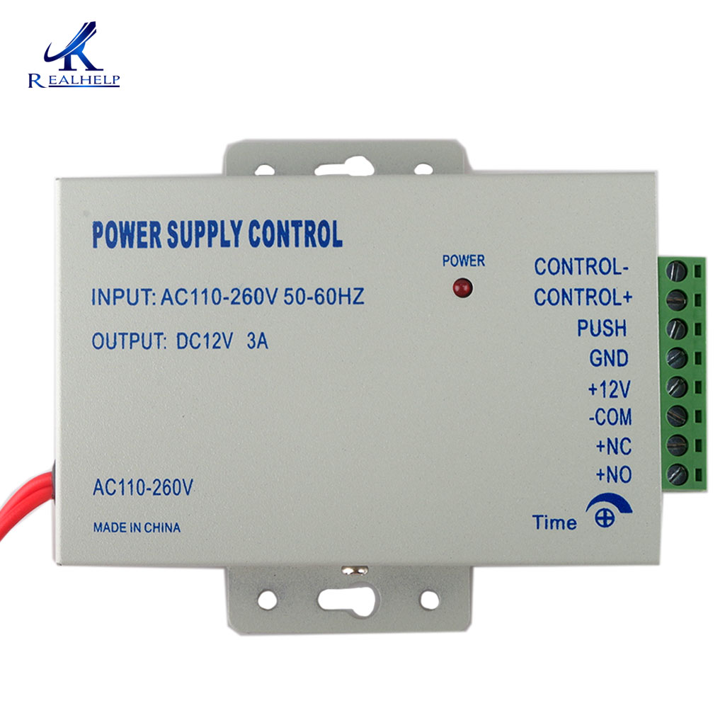 Door Access Control Power Supply Universal Work in Worldwide DC 12V 3A AC 110~240V For Access Control Sytem