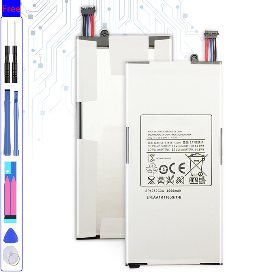 Batería de tableta para Samsung Galaxy Tab P1000 P1010, GT-P1000, herramienta + código de seguimiento