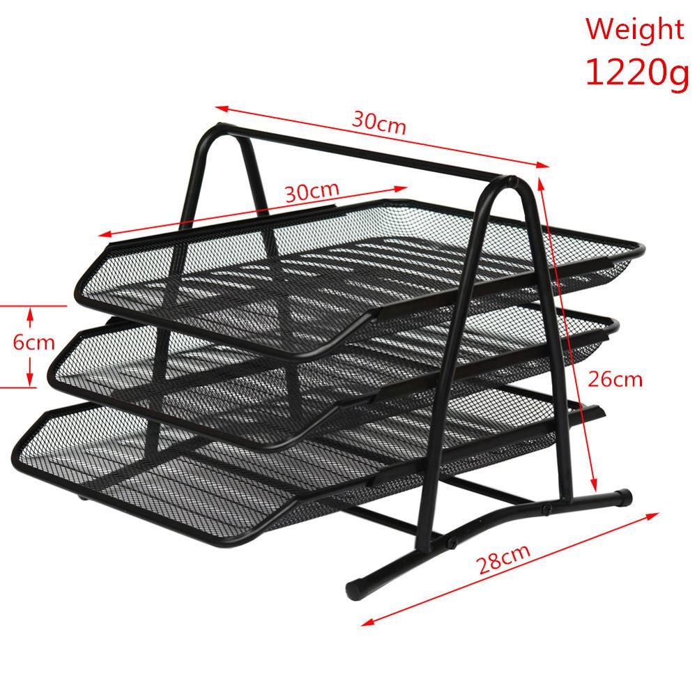 Office Filing Trays Houder A4 Document Brief Papier Draad Mesh Organizer Metalen Draad Opslag Houder