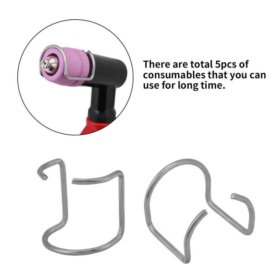 5pcs Spring Spacer Guide for SG TO 55/A 60/WSD TO 60P Plasma Cutter Cutting Torch Shield Cup Hand Tools Torch Spacer Guide