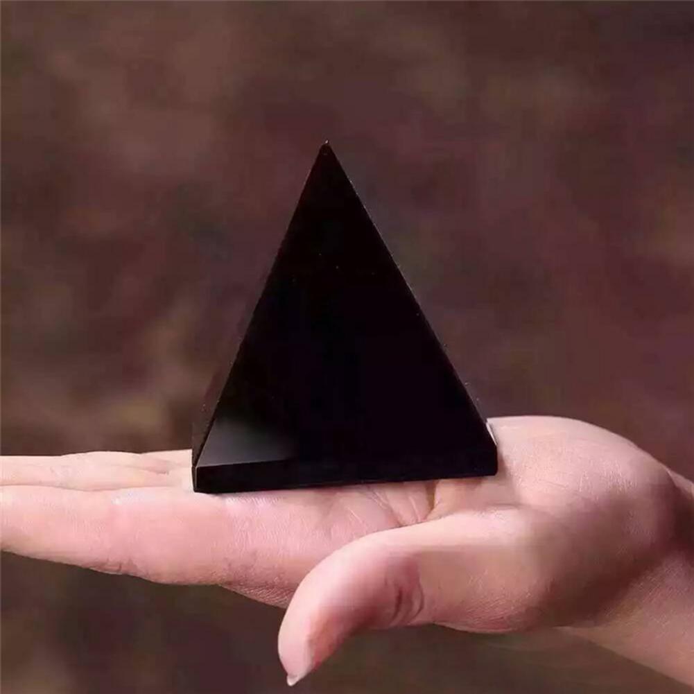 Obsidiaan Piramide Woonkamer Natuurlijke Kristal Steen Obsidiaan Piramide Ornamenten