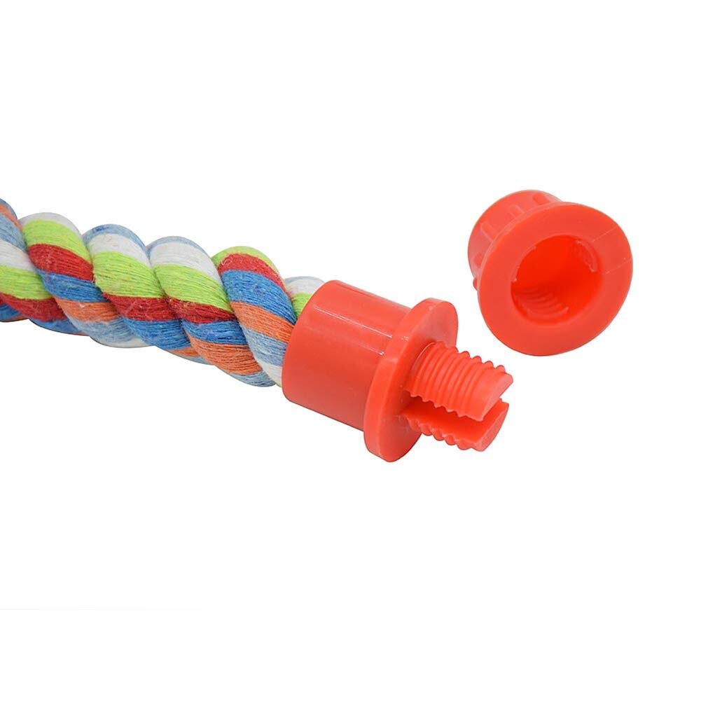 Vogels Touw Bungee Baars Spiraal Ladder Schommel Speelgoed Verstelbare Klimmen of Stand Bar voor Kleine Medium Papegaaien