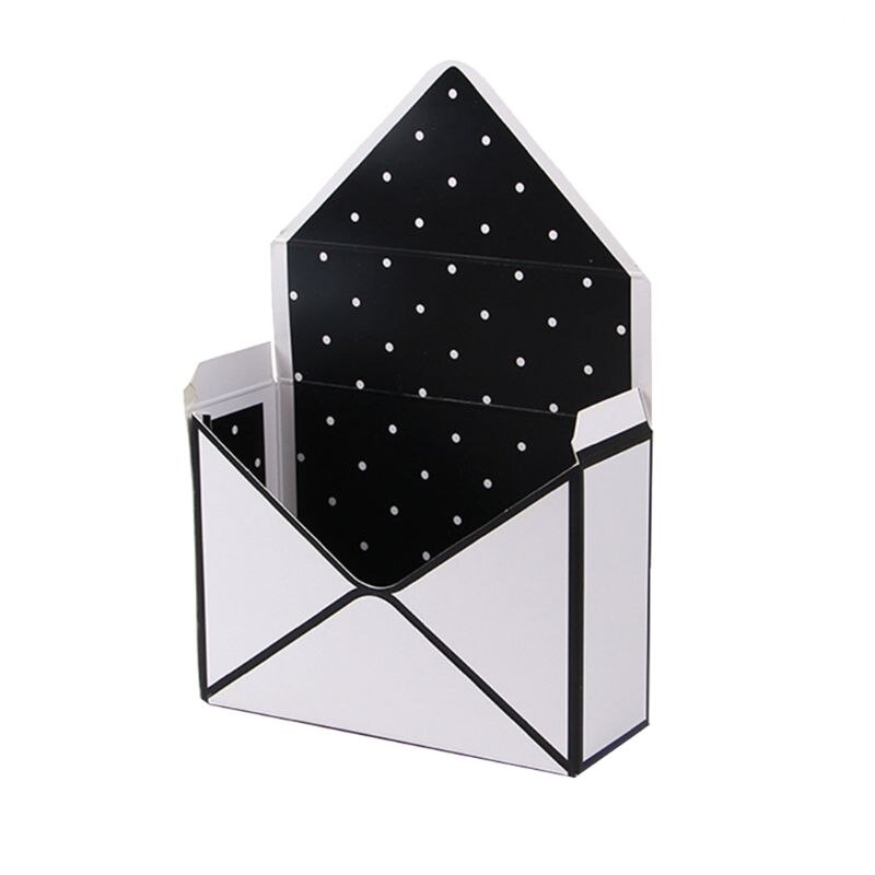 Creatieve Envelop Vouw Bloem Opbergdoos Wedding Engagement Party Decor Stip Strepen Gedrukt Karton Verpakking 8: G