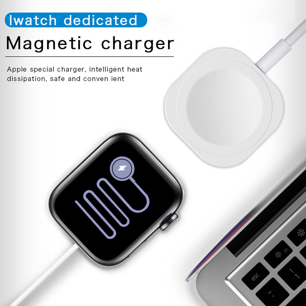 Portable Smart USB Charger Cable for iWatch 6/SE/5 Magnetic Wireless Charging Dock for Apple Watch Series 4 3 2 1 Fast Charge