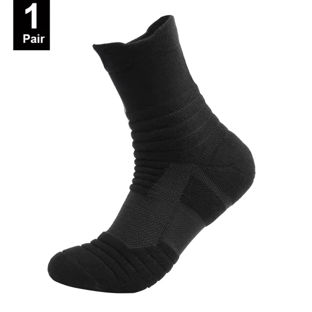 1/3 Pairs Anti-slip Voetbalsokken Mannen Katoenen Sok Korte Lange Buis Voetbal Basketbal Sport Sokken Ademend geurverdrijvende Sok 39-45: 23 / Gras Groen
