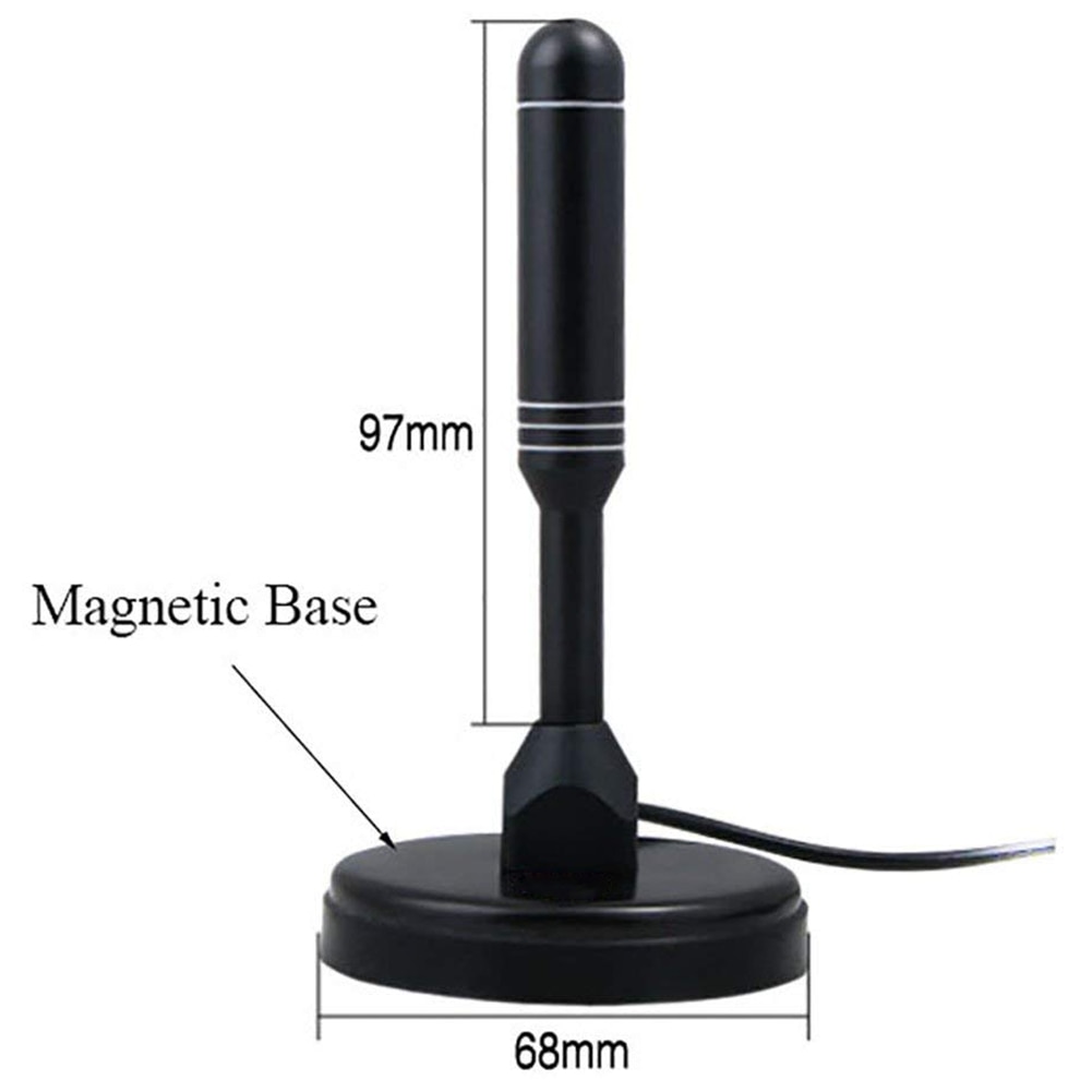 Dta 240 high gain digital tv antenne - bærbar indendørs/udendørs digital antenne til usb tv tuner / atsc tv / dab radio -