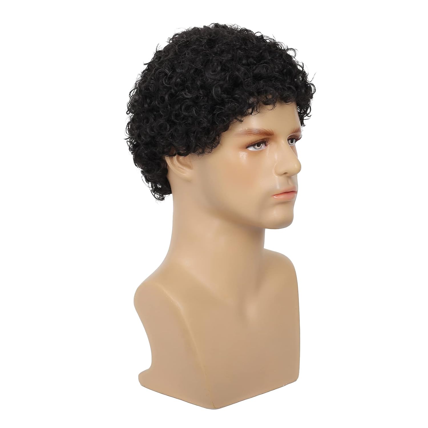 Tereshar-pelucas Afro rizadas sintéticas para hombre, peluca corta y rizada para hombre, peluca de balancín, disfraz de Halloween de California, pelucas completas