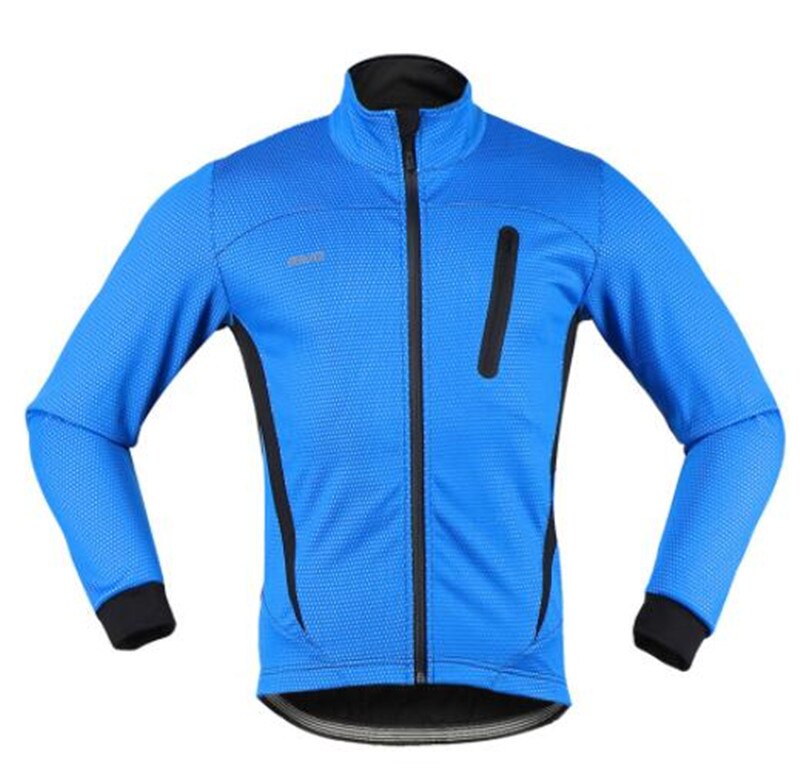 Arsuxeo thermische fietsjas winter warming-up fleece fietskleding winddicht waterdicht sportjas mtb fietsshirt