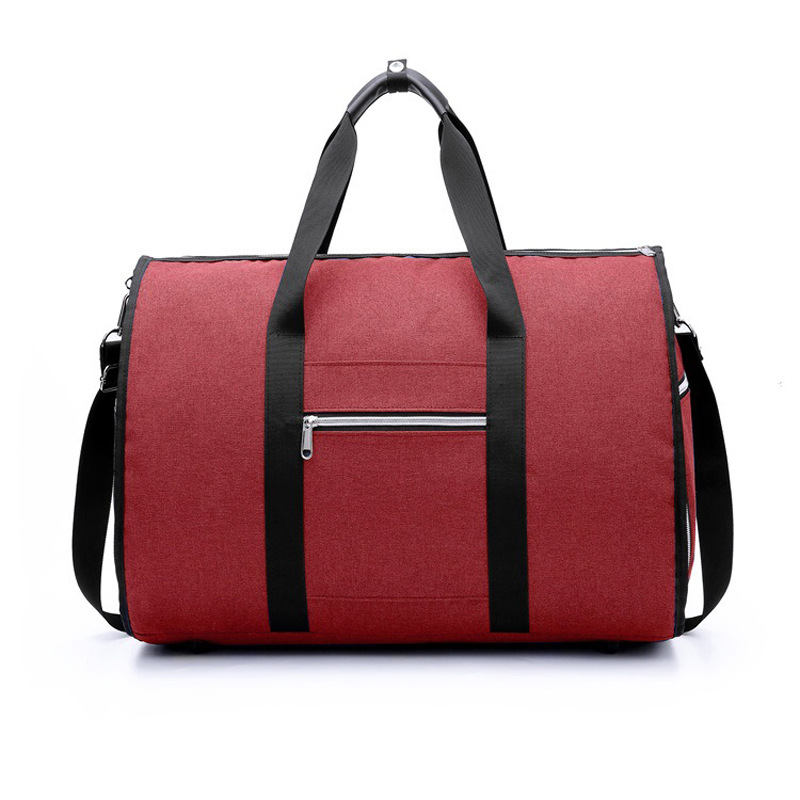 Tragbare zylinder reisetasche große kapazität falten anzug tasche multifunktionale lagerung tasche Geschäft reisetasche: rot