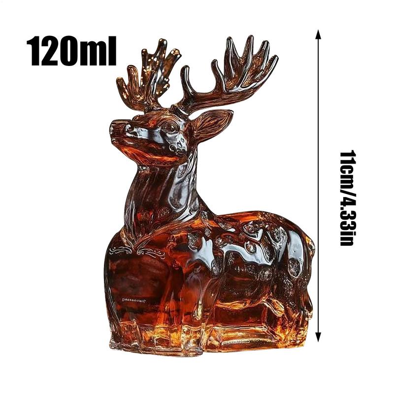 120ml Whisky Glazen Karaf Dier Standbeeld Wijnfles Liquor Container Olifant Herten Uil Tafelblad Decoratie Voor Thuis Bars cafe