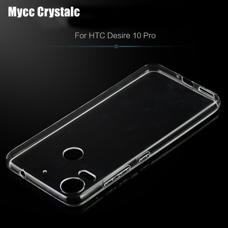 Cases For HTC Desire 10 Pro Case 5.5 inch Ultra Thin Clear Transparent Soft Silicone TPU Phone Back Case Cover