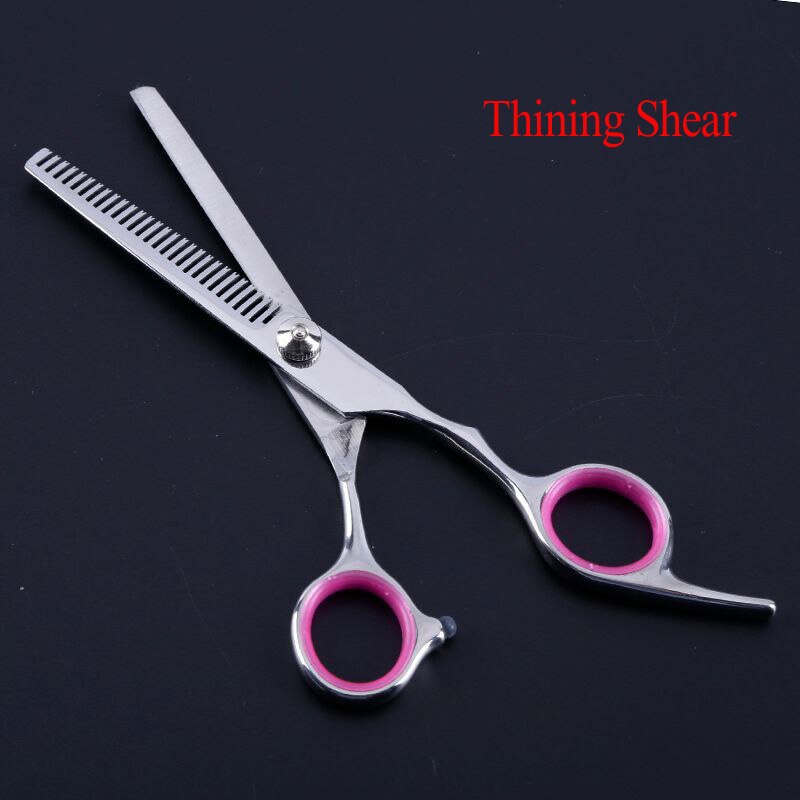 Pet Grooming Scissors Stainless Steel Dog Cat Hair Seam Chunker Scissors Up and Down Curved Scissors Sharp Haircut Pet Tool Set: Pink B
