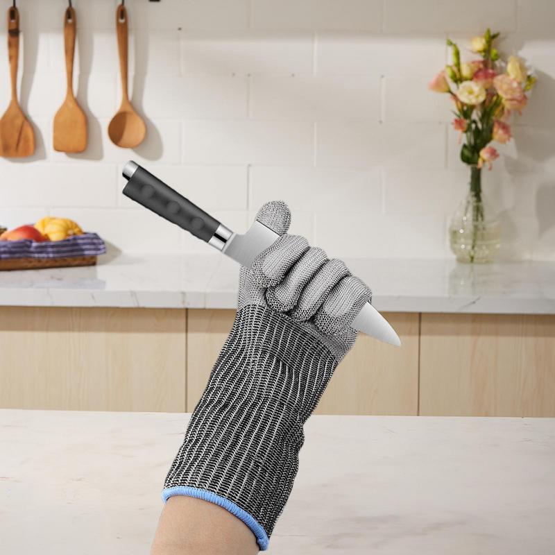 Kettenhandschuhe zum Schneiden, geschnittene Handschuhe, Küche, Edelstahldraht, Sicherheits-Schneidezubehör, Sicherheits-Arbeitshandschuhe zum Schneiden von Fleisch