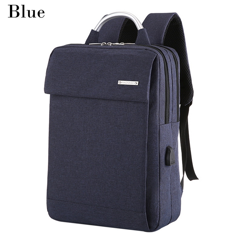 Hommes Anti-vol sac à dos pour ordinateur portable affaires grande capacité sac à dos hommes ordinateur sac d'école voyage sac à dos étudiant poignée sac: Bleu