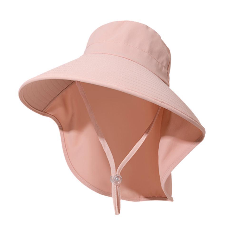 Cappello da sole a tesa larga con patta sul collo per uomo donna regolabile Outdoor 50 + protezione UPF Safari Cap escursionismo pesca cappello estivo: Cielo Blu