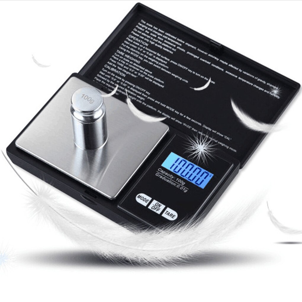 High Accuracy LED Backlight Digital Pocket Scale Mini Electronic Jewelry Weighing Balance Scale