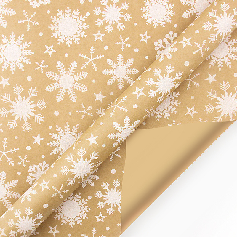 Wrapping Paper White Christmas Kraft Paper Christmas Paper Roll Brown Kraft Wrapping Roll For Home Decor Year: Light Grey