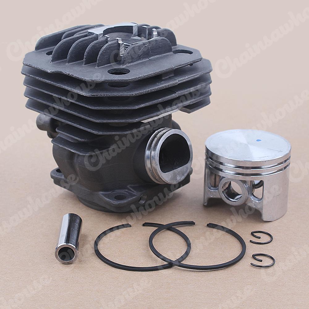 46mm cylinder stempel kit til oleo-mac 956 efco 156 emak 395023 motorsav oem 50012095 w ringstifter