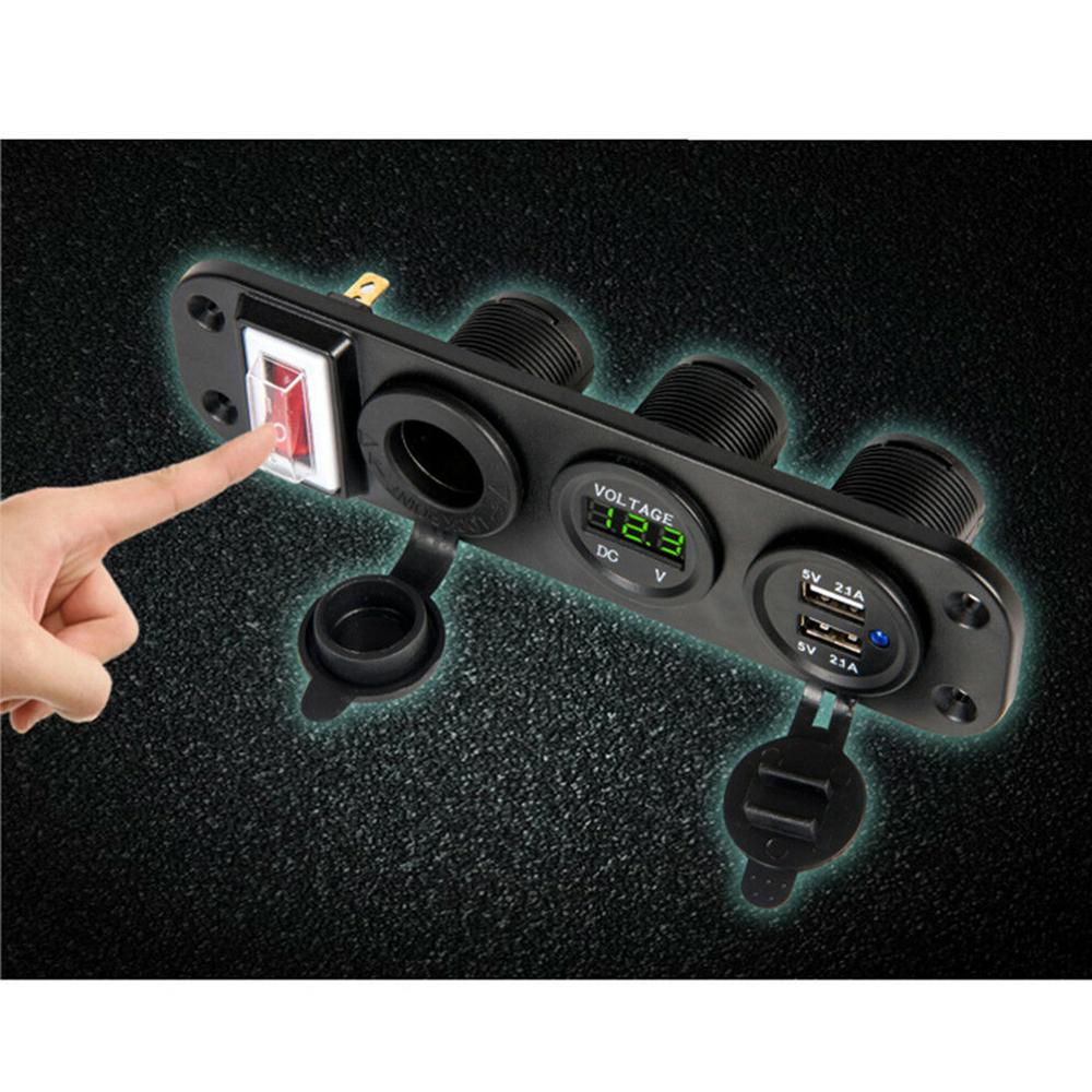 24V Auto Sigarettenaansteker Auto Boot Dual Usb Charger Splitter Sigarettenaansteker Stopcontact Telefoon Quick Charger Adapter