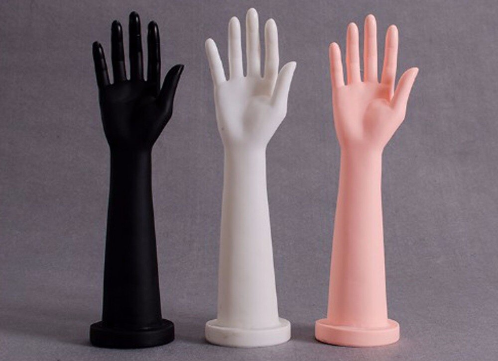 Liglamorous, 1 pieza, mano de maniquí para mujer, Exhibidor de brazo, Base de reloj para mujer, guantes, anillos, pulsera, joyería, piel, modelo de mano abierta