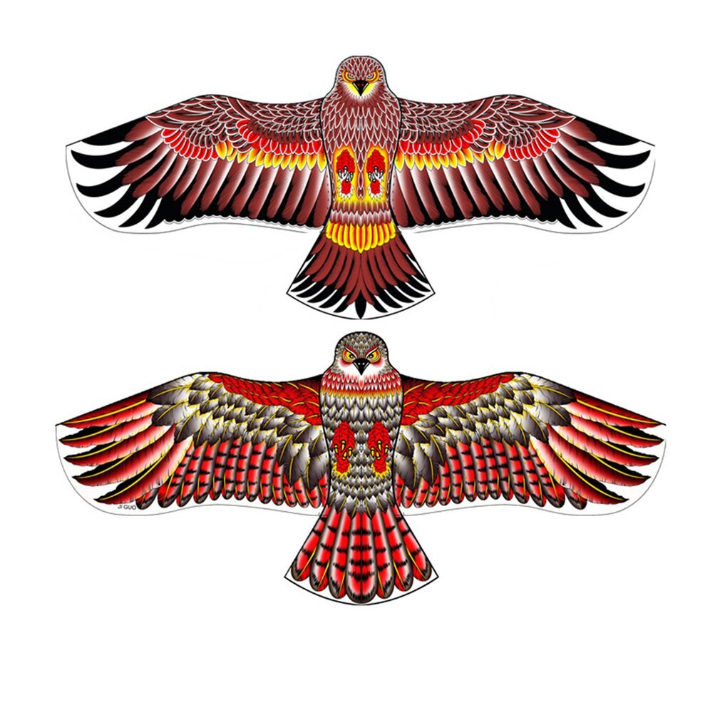1.2M aigle cerf-volant Polyester fibre de verre tige fait à la main Triangle cerf-volant étanche à la pluie soie étanche développer la Coordination main-oeil