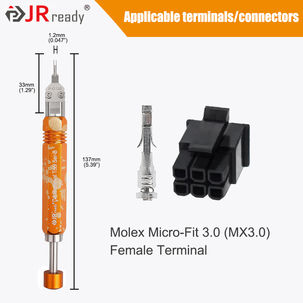 Jrready St5262 Ejector Staaf Pin Extractor-Molex Power Connector Terminal Removal & Computer Draad Extractor Tools-2Pcs: green