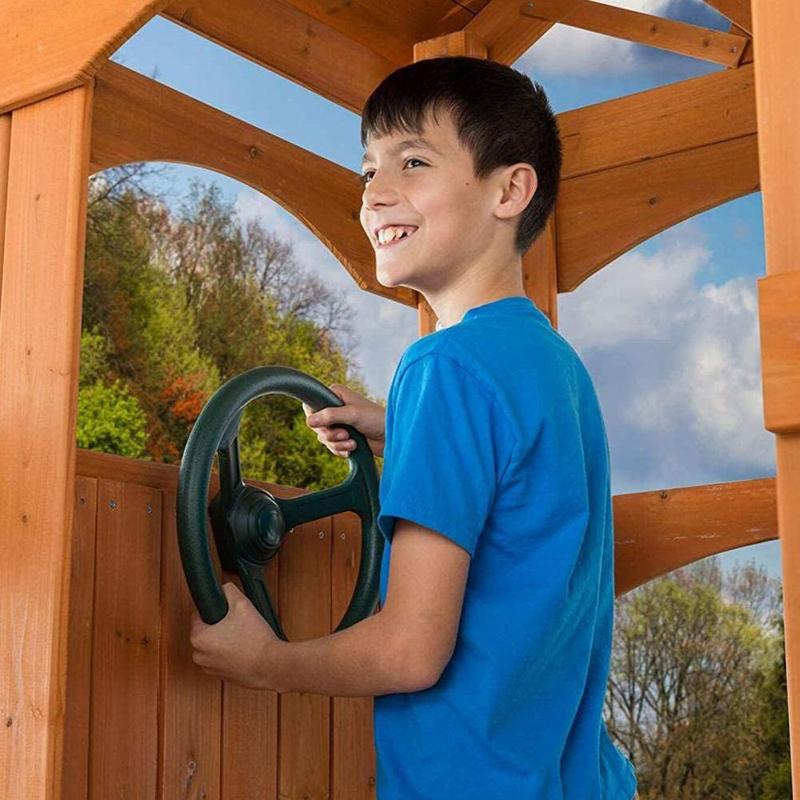 Volant de bateau Pirate pour enfants, jeu d'escalade, balançoire, ensemble de jouets, cadre, accessoires de jeu, Sports de jardin en plein air, J8R4