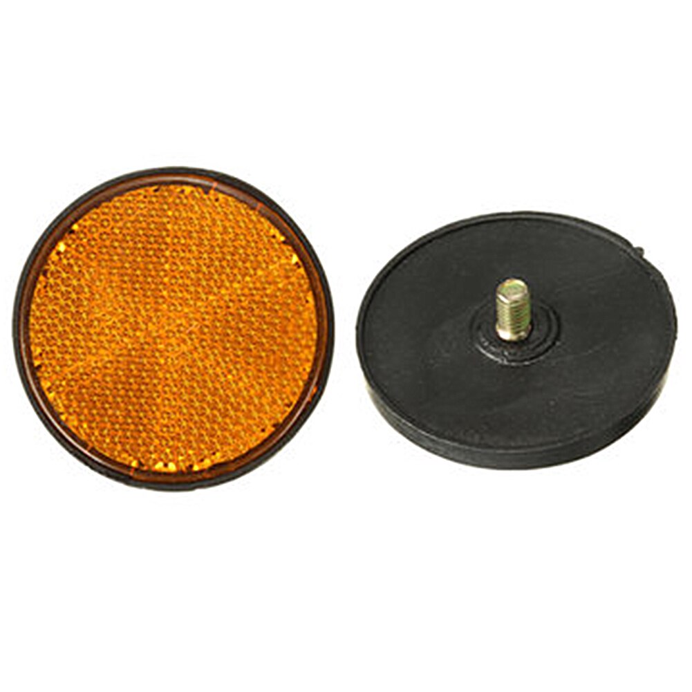 2 Stuks Ronde Reflectoren Oranje Voor Motorfietsen Atv Bikes Dirt Bikes