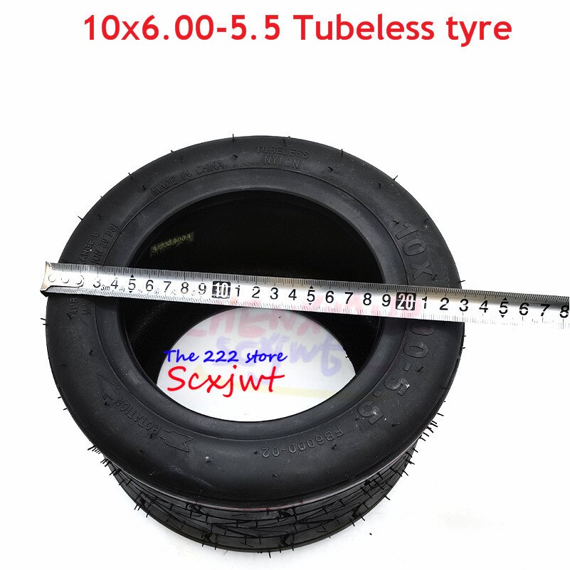 10 inch widened vacuum tyres 10x6.00-5.5 10*6.00-5.5 for small Harley motorcycle Electric scooter motor special tubeless tires