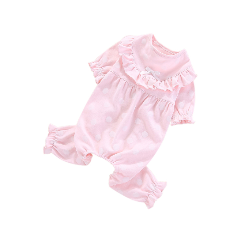 Pijama de algodón con lunares para perro, Mono para perro, Bichon Pomeranian, Schnauzer, Pug