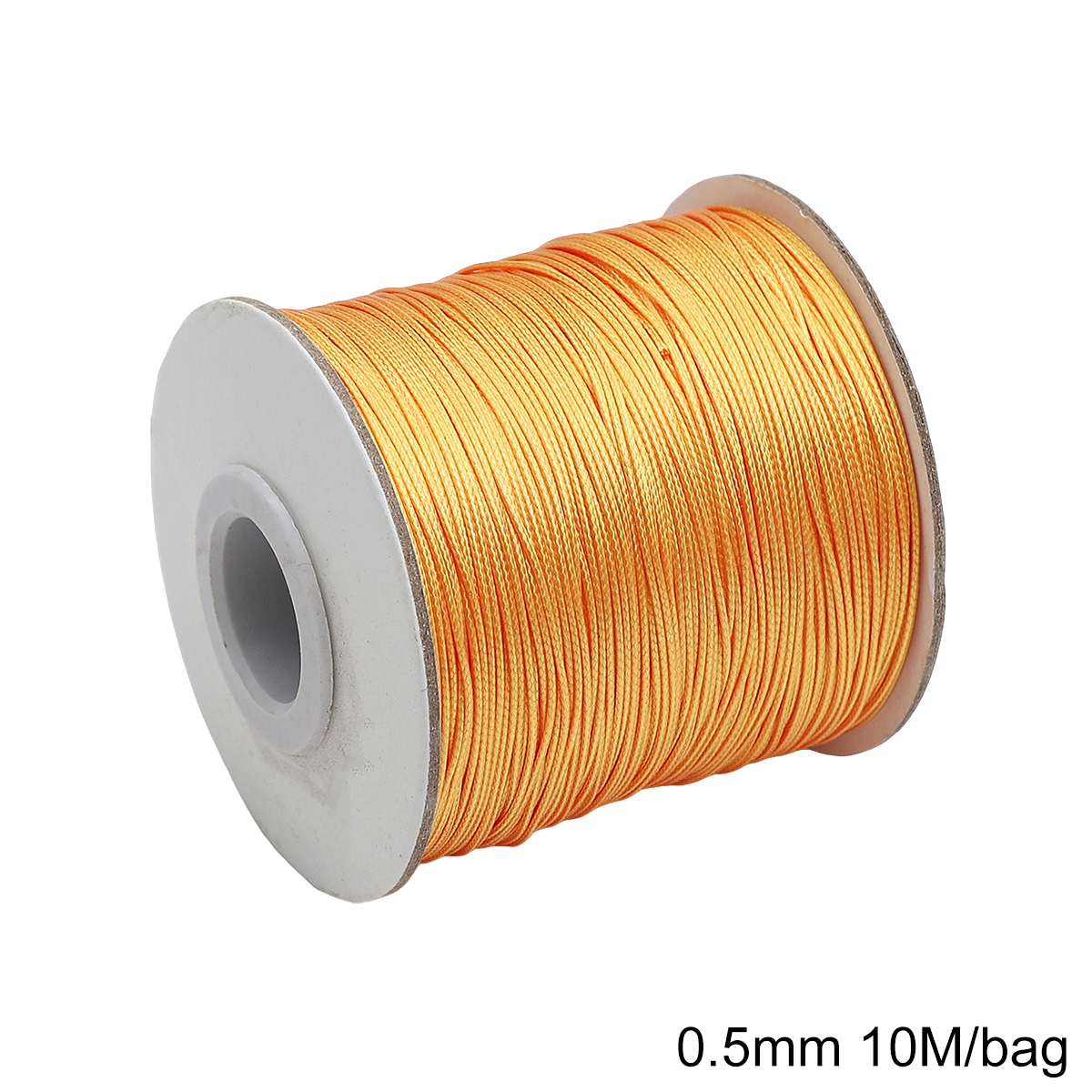 Cordão de algodão encerado coreano 0.5mm, fio encerado, colar, corda, contas para pulseira diy, descobertas de fabricação de jóias, 10 m/lote: Marrom